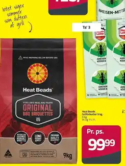 Fleggaard Heat Beads Grillbriketter 9 kg tilbud