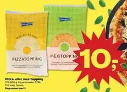 Kvickly Pizza- eller mexitopping tilbud