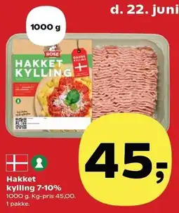 Kvickly Hakket kylling 7-10% tilbud