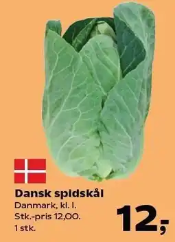 Kvickly Dansk spidskål tilbud