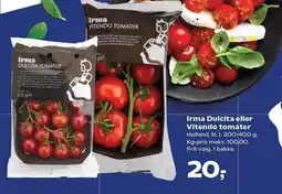 Kvickly Irma Dulcita eller Vitendo tomater tilbud