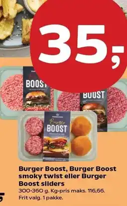 Kvickly Burger Boost, Burger Boost smoky twist eller Burger Boost sliders tilbud