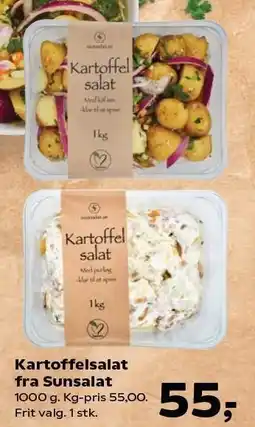 Kvickly Kartoffelsalat fra Sunsalat tilbud