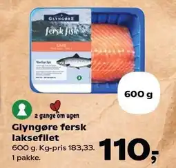 Kvickly Glyngøre fersk laksefilet tilbud