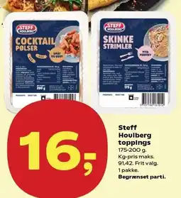 Kvickly Steff Houlberg toppings tilbud