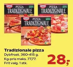 Kvickly Tradizionale pizza tilbud