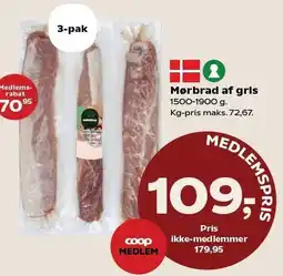 Kvickly Mørbrad af gris tilbud
