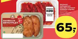 Kvickly Marineret kyllingebryst bbq eller marineret koteletter paprika tilbud