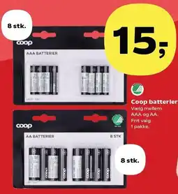 Kvickly Coop batterier tilbud