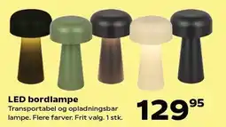 Kvickly LED bordlampe tilbud