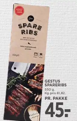 MENY GESTUS SPARERIBS tilbud