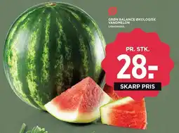 MENY GRØN BALANCE ØKOLOGISK VANDMELON tilbud