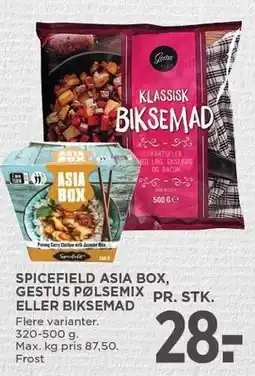 SPICEFIELD ASIA BOX, GESTUS PØLSEMIX ELLER BIKSEMAD