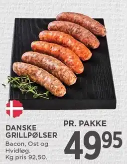 MENY DANSKE GRILLPØLSER tilbud
