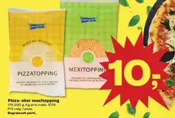 SuperBrugsen Pizza- eller mexitopping tilbud