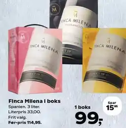 SuperBrugsen Finca Milena i boks tilbud