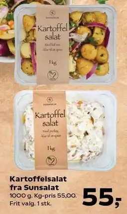SuperBrugsen Kartoffelsalat fra Sunsalat tilbud