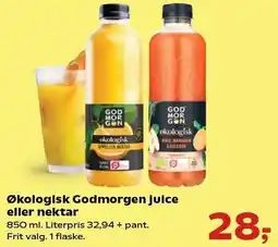 SuperBrugsen Økologisk Godmorgen juice eller nektar tilbud