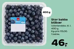 SuperBrugsen Stor bakke blåbær tilbud