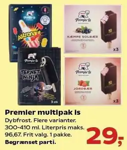 SuperBrugsen Premier multipak Is tilbud