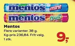 SuperBrugsen Mentos tilbud