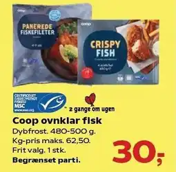 SuperBrugsen Coop ovnklar fisk tilbud