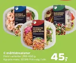SuperBrugsen C måltidssalater tilbud