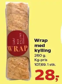 SuperBrugsen Wrap med kylling tilbud