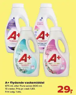 SuperBrugsen A+ flydende vaskemiddel tilbud