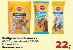 SuperBrugsen Pedigree hundesnacks tilbud