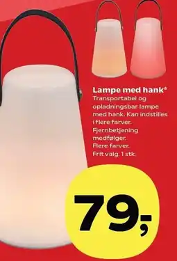SuperBrugsen Lampe med hank tilbud