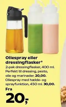 SuperBrugsen Oliespray eller dressingflasker tilbud