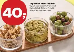 SuperBrugsen Tapassæt med 3 skåle tilbud