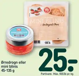 REMA 1000 Ørredrogn eller mini blinis tilbud