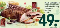 REMA 1000 REMA 1000 Dansk grillfilet med BBQ eller spareribs med alabama BBQ tilbud