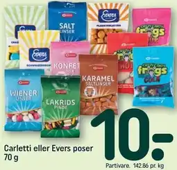 REMA 1000 Carletti eller Evers poser tilbud
