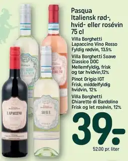 REMA 1000 Pasqua Italiensk rød-, hvid- eller rosévin tilbud