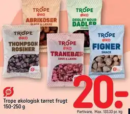 REMA 1000 Trope økologisk tørret frugt tilbud