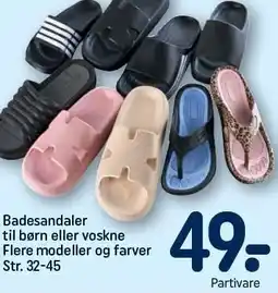 REMA 1000 Badesandaler til børn eller voksne tilbud