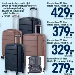 REMA 1000 Hardcase trolley med 4 hjul tilbud