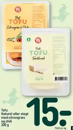 REMA 1000 Tofu Naturel eller stegt med citrongræs og chili tilbud