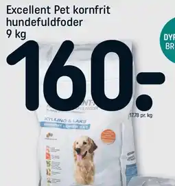 REMA 1000 Excellent Pet kornfrit hundefoder tilbud