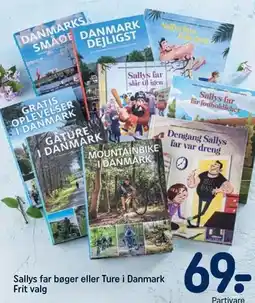REMA 1000 Sallys far bøger eller Ture i Danmark tilbud