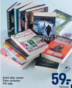 REMA 1000 Krimi eller roman tilbud