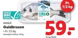 Lidl HAVBLÅ Guldbrasen tilbud