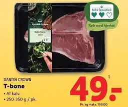 Lidl Danish Crown T-bone tilbud