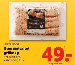 Lidl VILSTRUPGÅRD Gourmetsaltet grillsteg tilbud