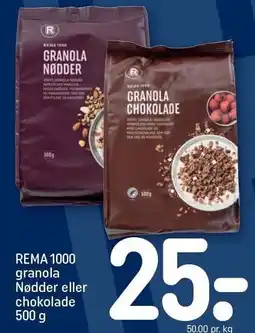REMA 1000 REMA 1000 granola Nødder eller chokolade tilbud