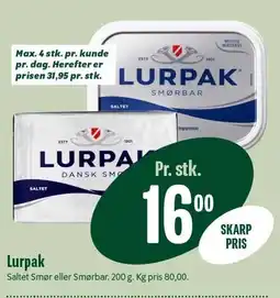Min Købmand Lurpak tilbud