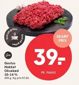 SPAR Gestus Hakket Oksekød 10-14% tilbud